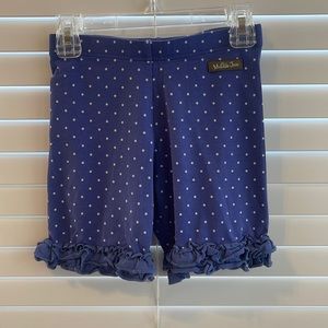 COPY - The brand is Matilda Jane. They are blue shorts white polkadots. The siz…